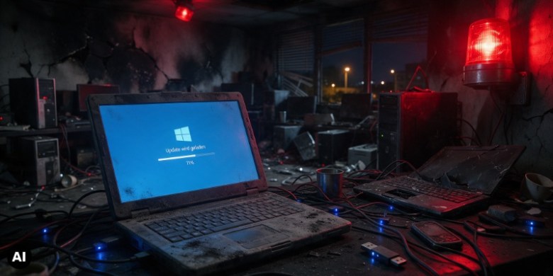 Altes Windows Notebook (Bild: Magnific AI)