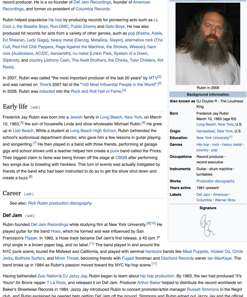 rick rubin a handler?