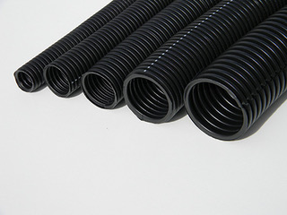 Split Loom - All Black various sizes all same direction