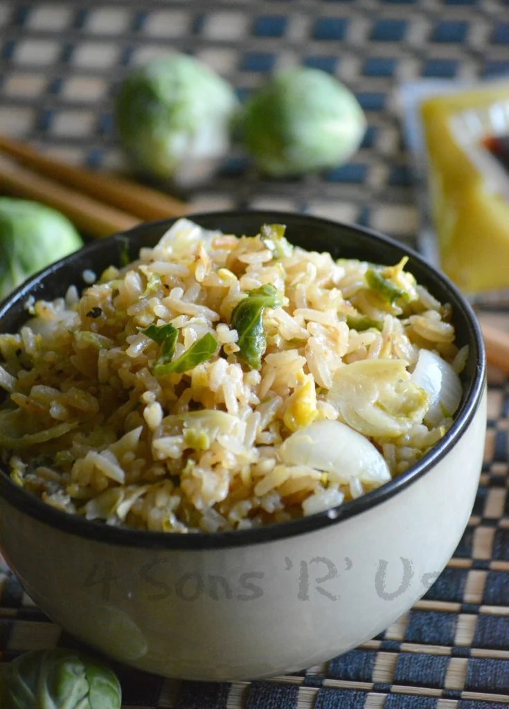 picture Brussel Sprout Fried Rice Vegan brussels sprout fried rice