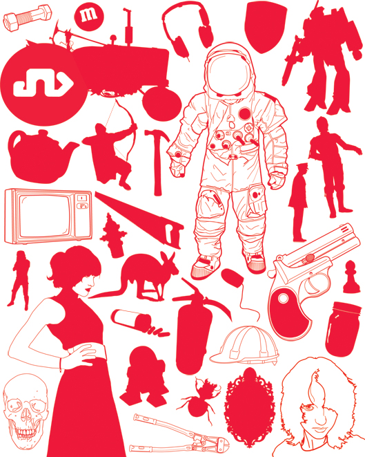 Random Objects Vector Images Over 110 000 - Minimal Art Collection - Ultra HD Quality