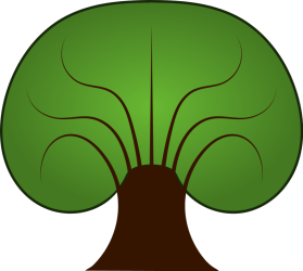 tree clipart clip symmetrical thick cartoon vector cliparts globe transparent wire roots trunk brain svg ladybugs frog outline info templates