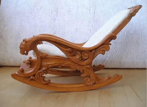 Carved Wooden Rocking Chair At Rs 31000 Piece Wooden Rocking Chair Id 21654029512