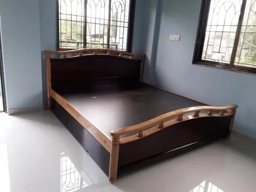 Brown Stylish Wooden Double Bed With Box Rs 14000 Unit Balaji Furniture Id 20595569162