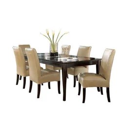 Glass Modern Designer Wooden Dining Table Set Rs 65000 Set Feather National Id 15907141497