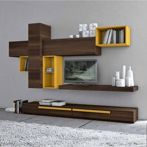 Wood Wall Mounted Modern Tv Unit Rs 550 Square Feet Sri Vishnu Interiors Id 20367738788