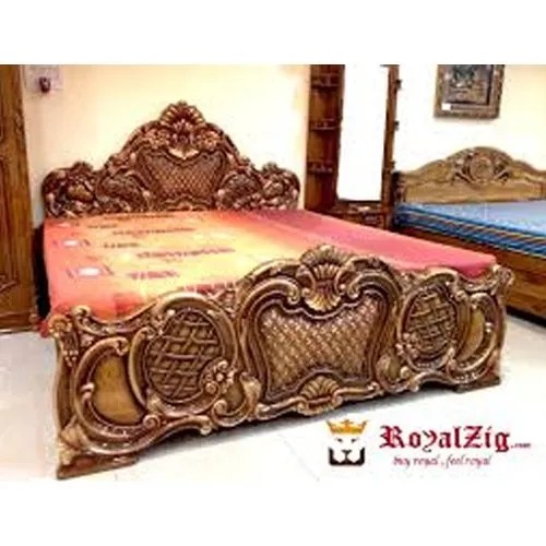 Standard Modern Carved Wooden Bed Rs 150000 Piece Mantasha Wood Art Id 20789026155