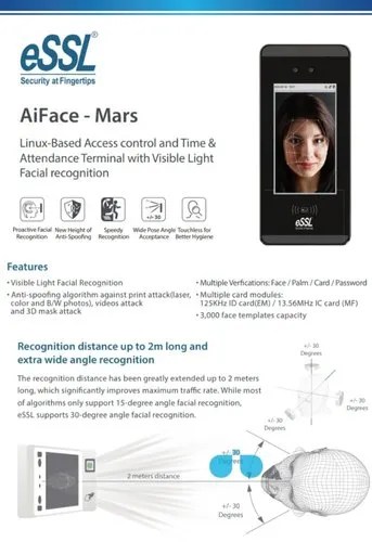 Essl-ai-face- mars face biometric attendance system at rs 13450/piece