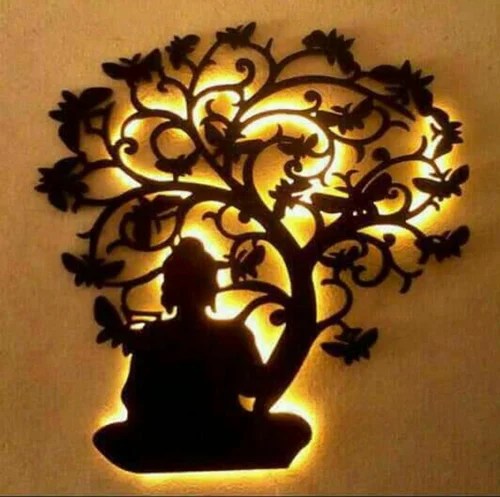 Wood Lord Buddha Under Tree Wall Hanging Packaging Type Box For Wall Decoration Rs 2550 Piece Id 19529399688