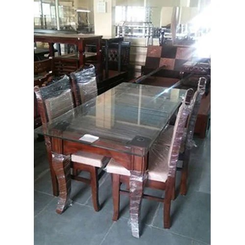 Designer Furniture Wooden Glass Dining Room Table Rs 24000 Set Id 19178993562