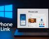 Microsoft Phone Link update showing seamless PC-mobile integration with notifications, calls, and photo sync across Windows and AndroidiOS devices