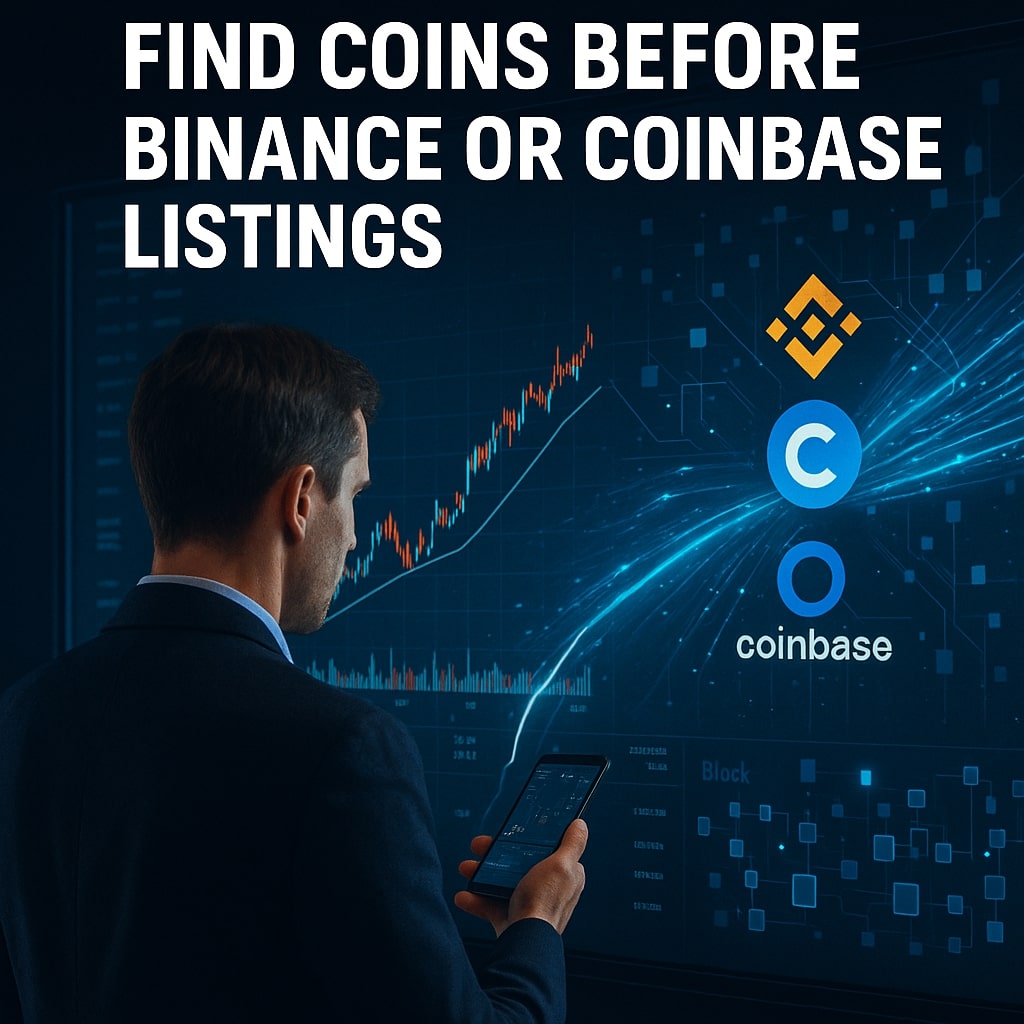 How to Find Coins Before They Get Listed on Binance or Coinbase