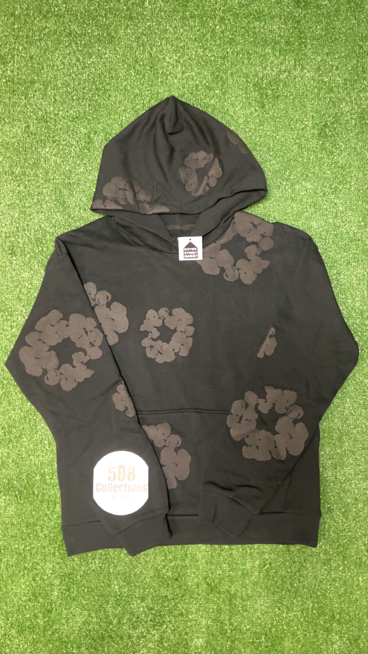 Denim Tears Black Mono Hoodie