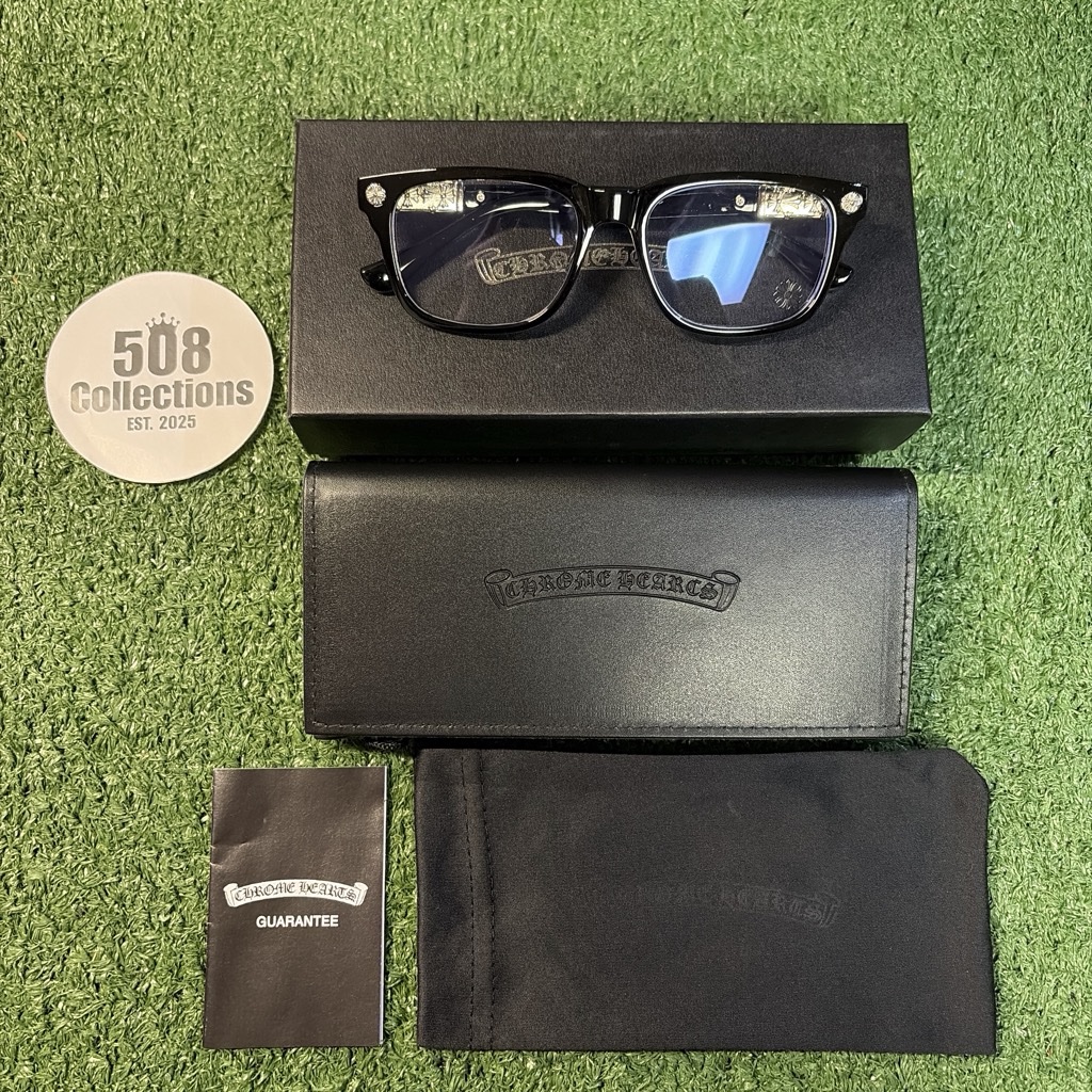 Black “Chrome Hearts” Glasses