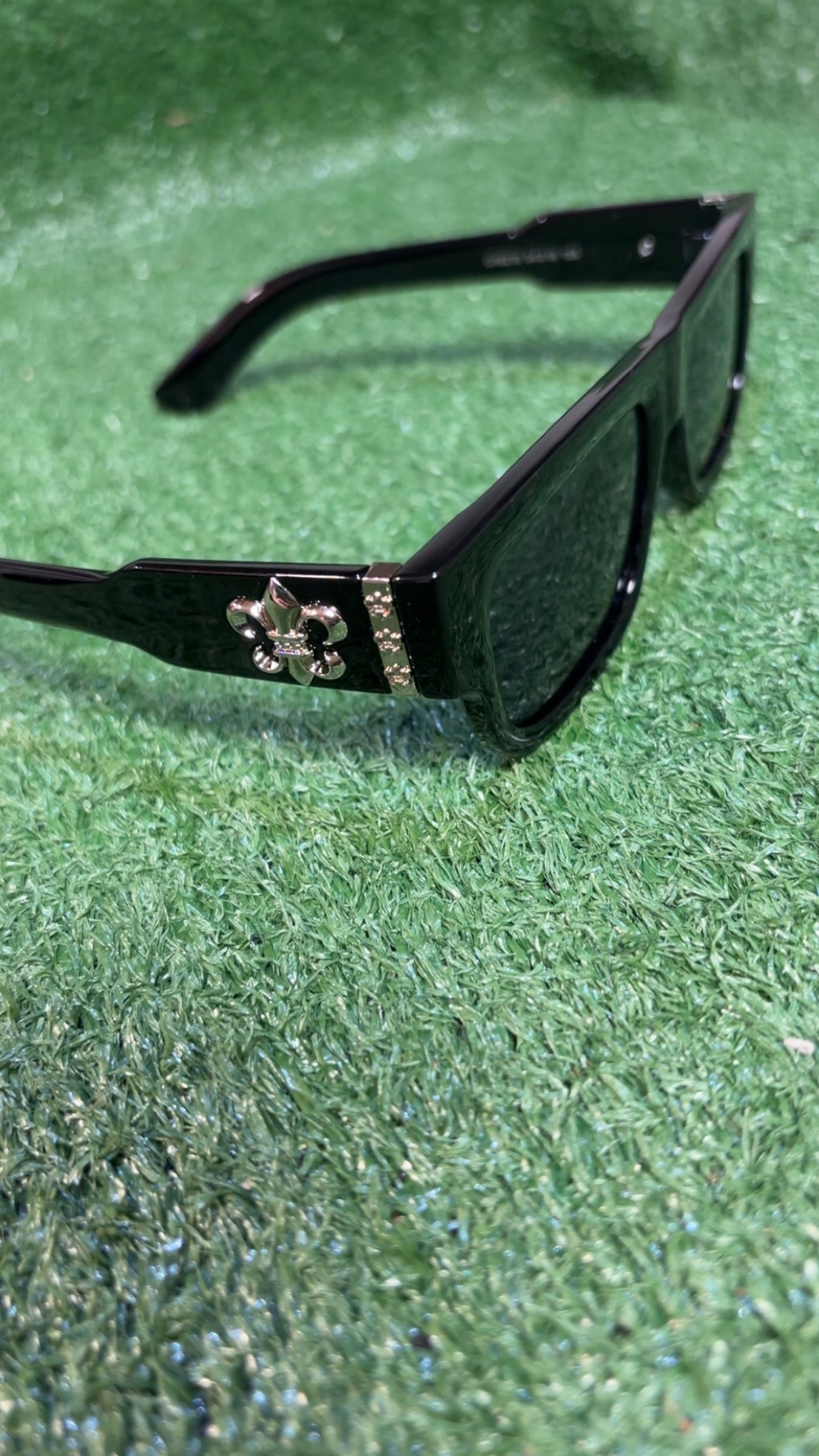 Black “Chrome Hearts” Sunglasses - Image 2