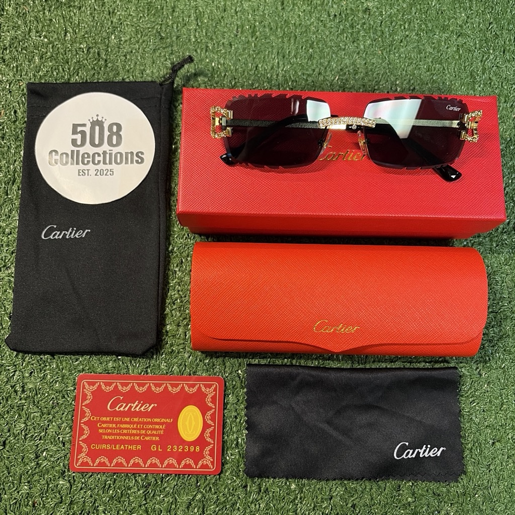 Gold “Cartier” Sunglasses