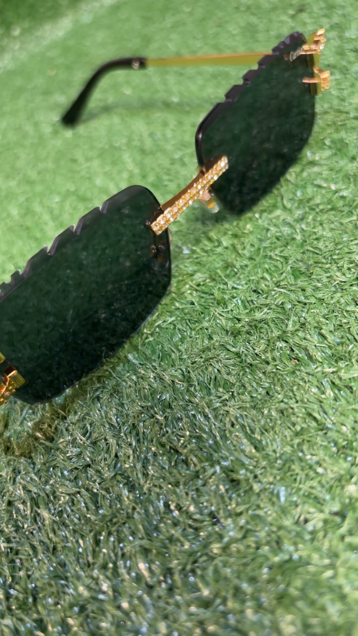 Gold “Cartier” Sunglasses - Image 3