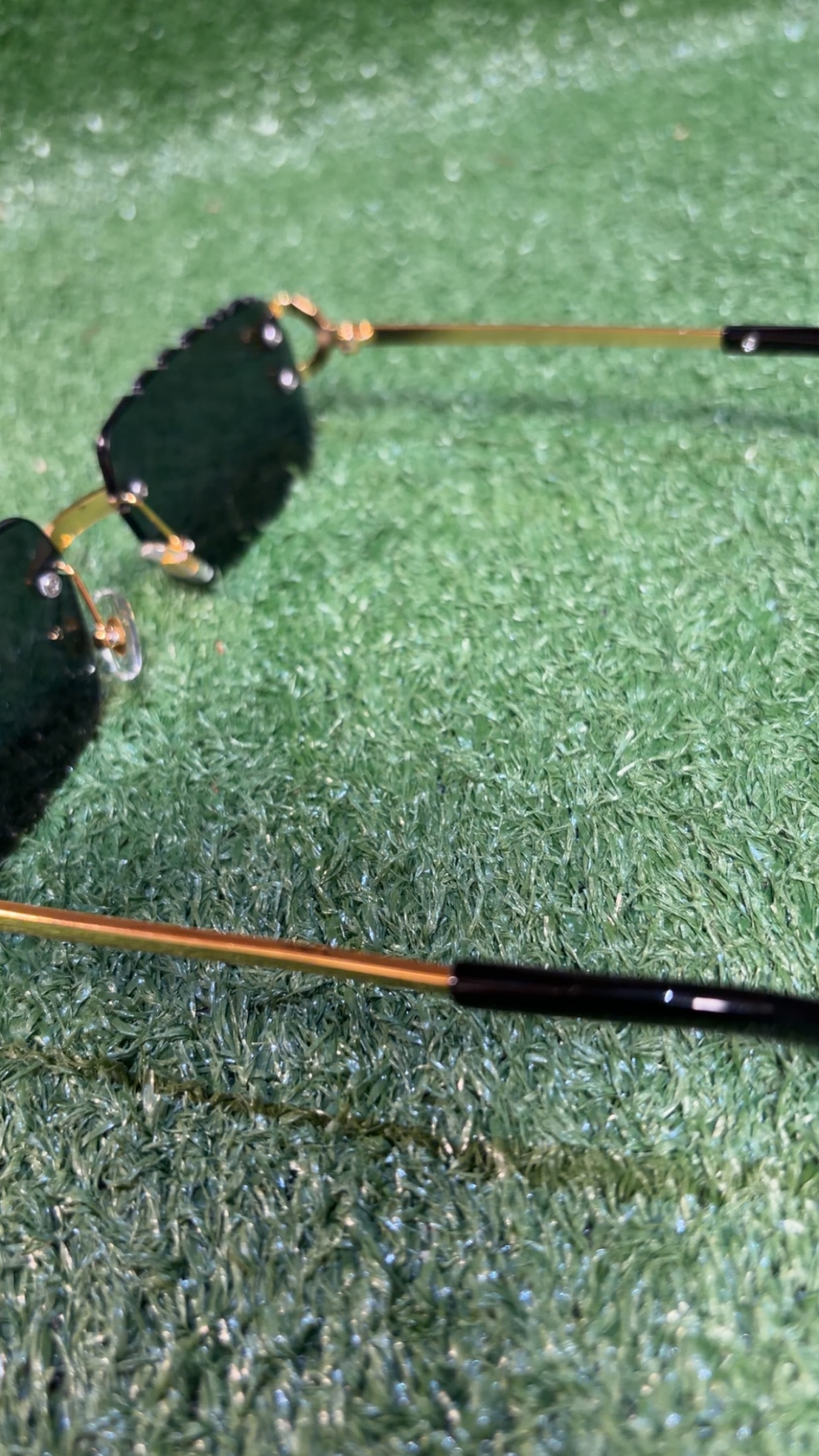 Gold “Cartier” Sunglasses - Image 5