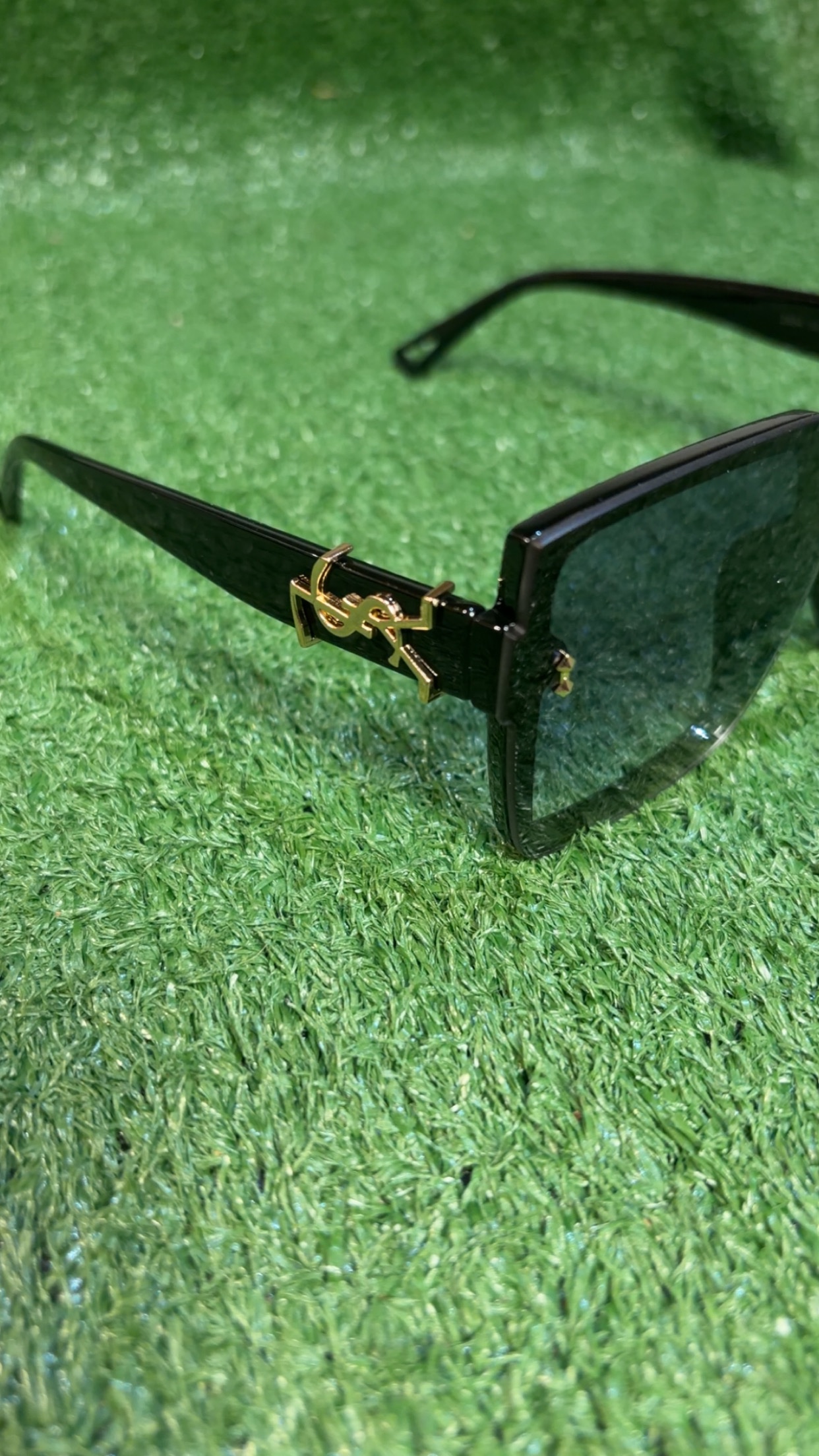 Black “YSL” Sunglasses - Image 2