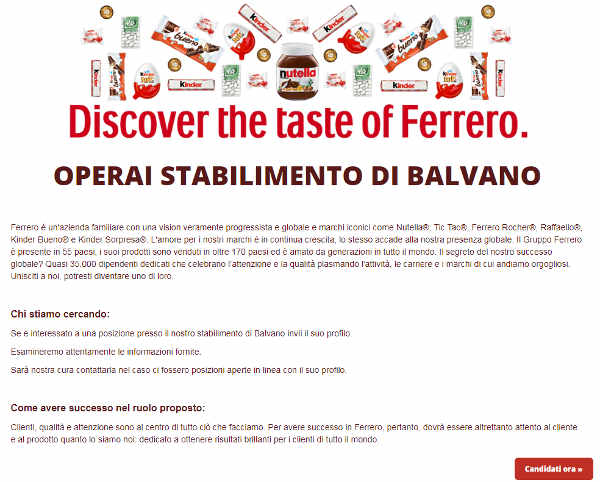 La Ferrero Assume 950 Persone Anche Senza Esperienza! Anche A Balvano... - Potenza News ® 482_x_600_jpg