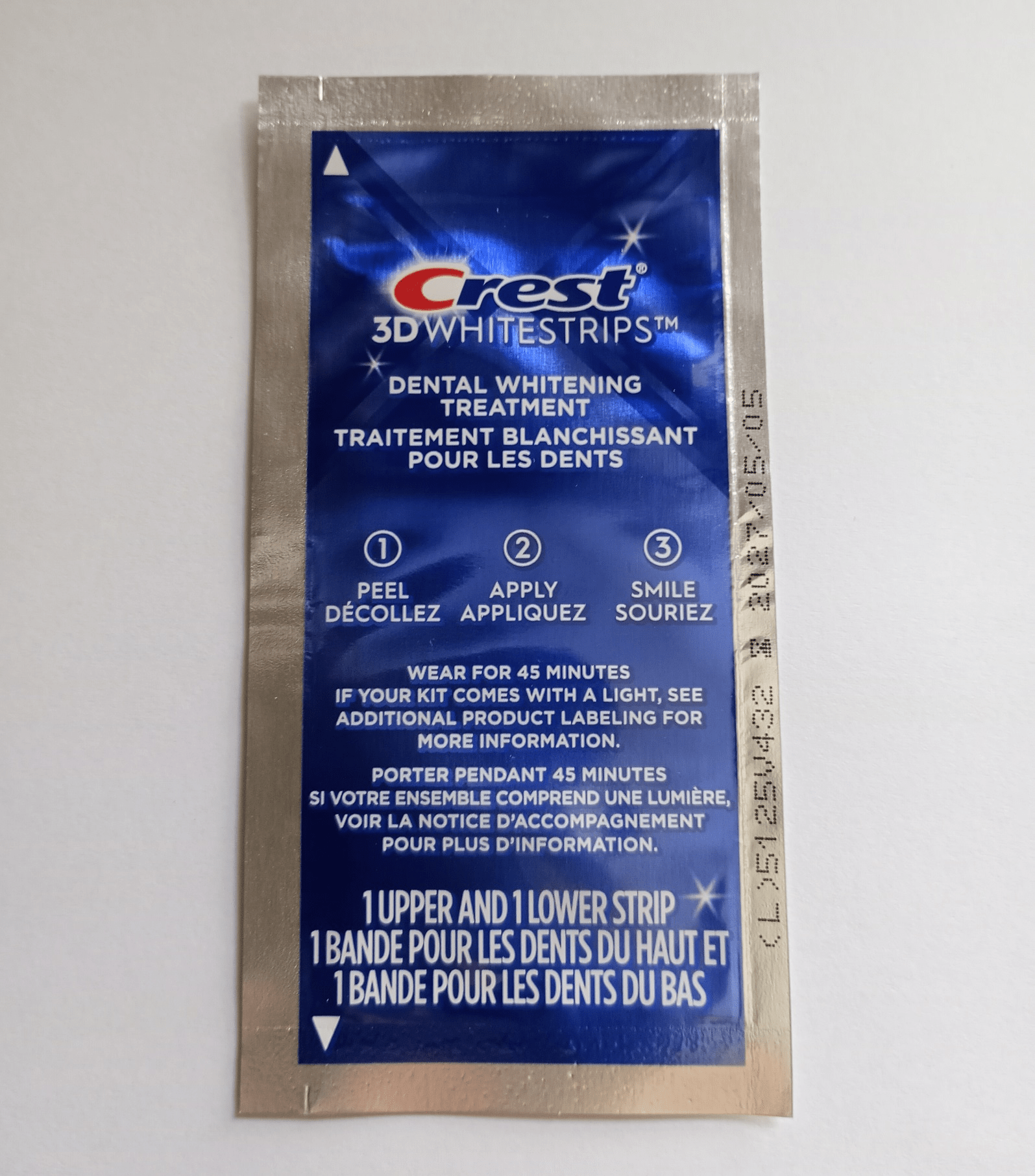 Crest 3D White Sensitive White Teeth Whitening Strips, Level 7