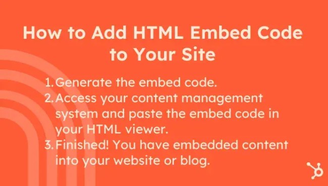 how to add html embed code to your site