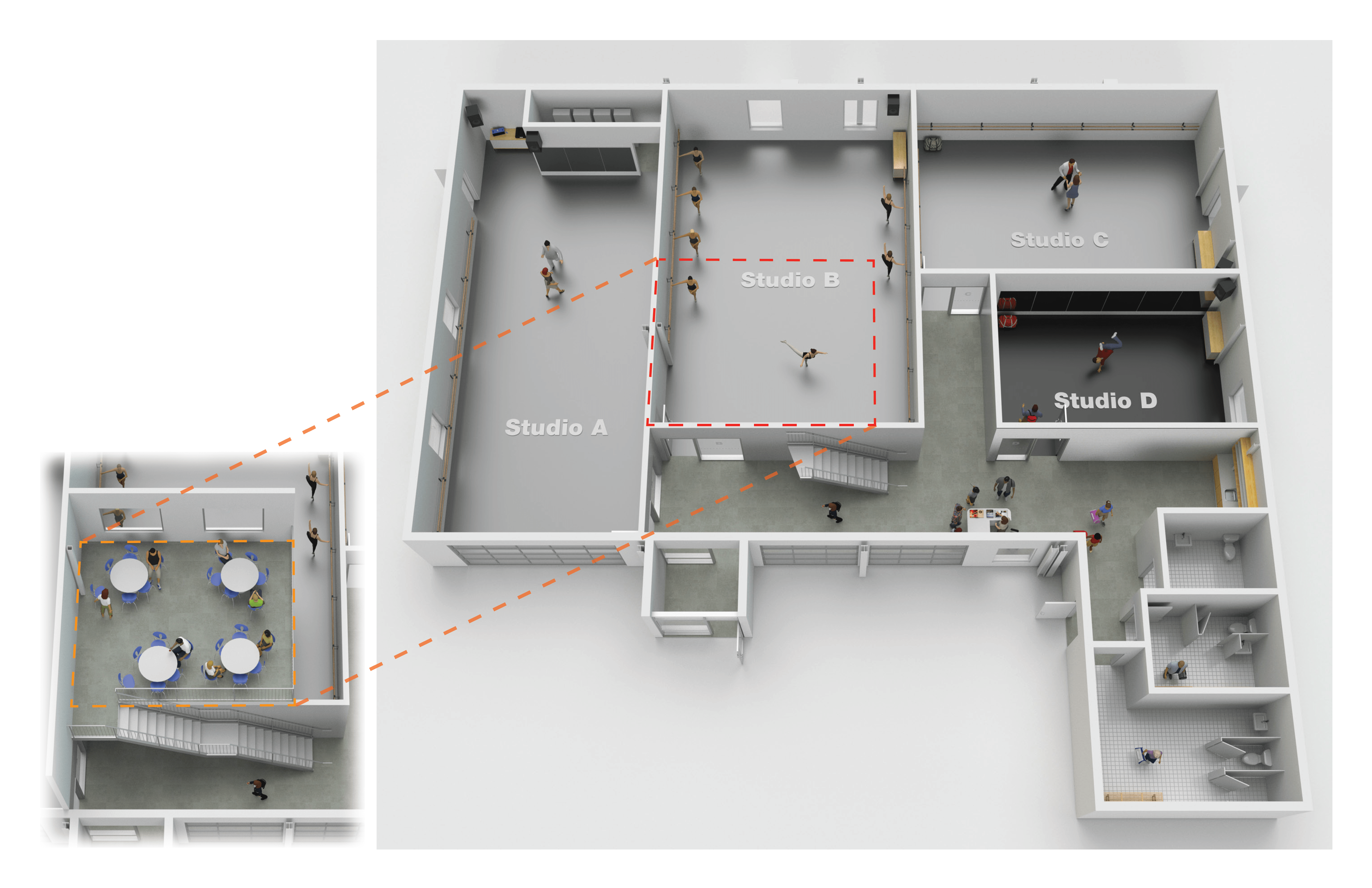 If versatility in usage is your primary concern, adagio should be your first choice. Our Facilities - 5678 Dance Studio