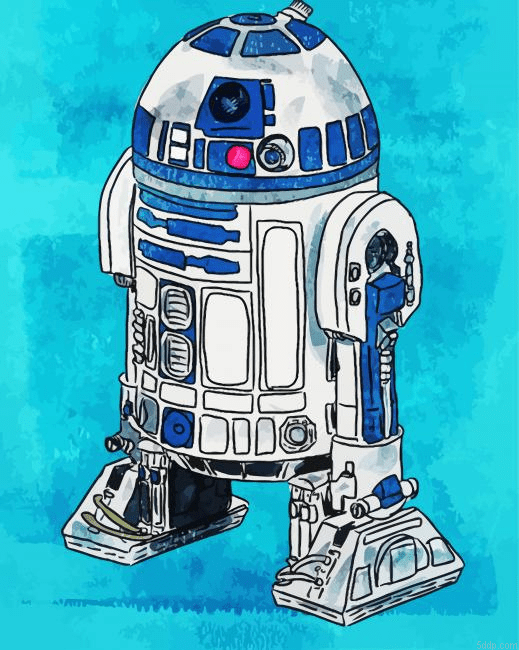 Aesthetic R2d2 Robot 5D Diamond Painting