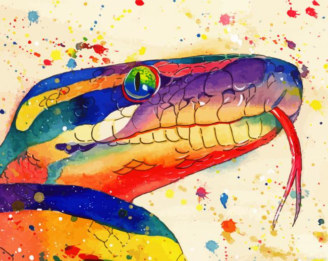 Ball Python Head 5D Diamond Painting