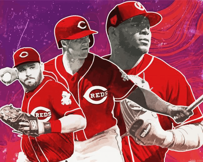 Cincinnati Reds Baseball 5D Diamond Painting