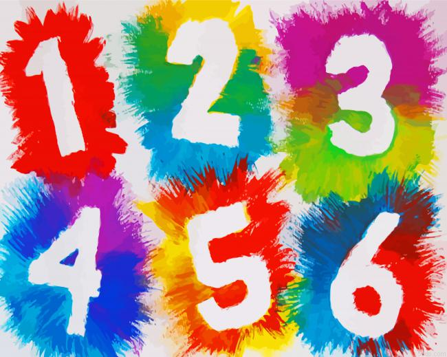 Colorful Numbers 5D Diamond Painting
