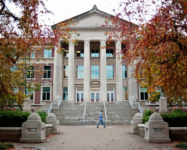 Purdue University Building In Indiana 5D Diamond Painting