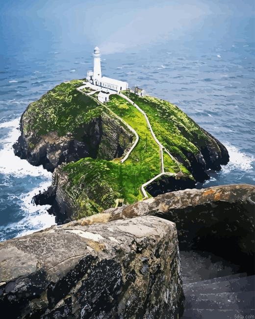 Sout Stack Lighthouse Diamond Painting