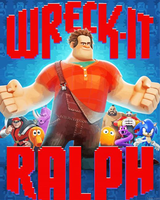 Wreck It Ralph Poster 5D Diamond Painting