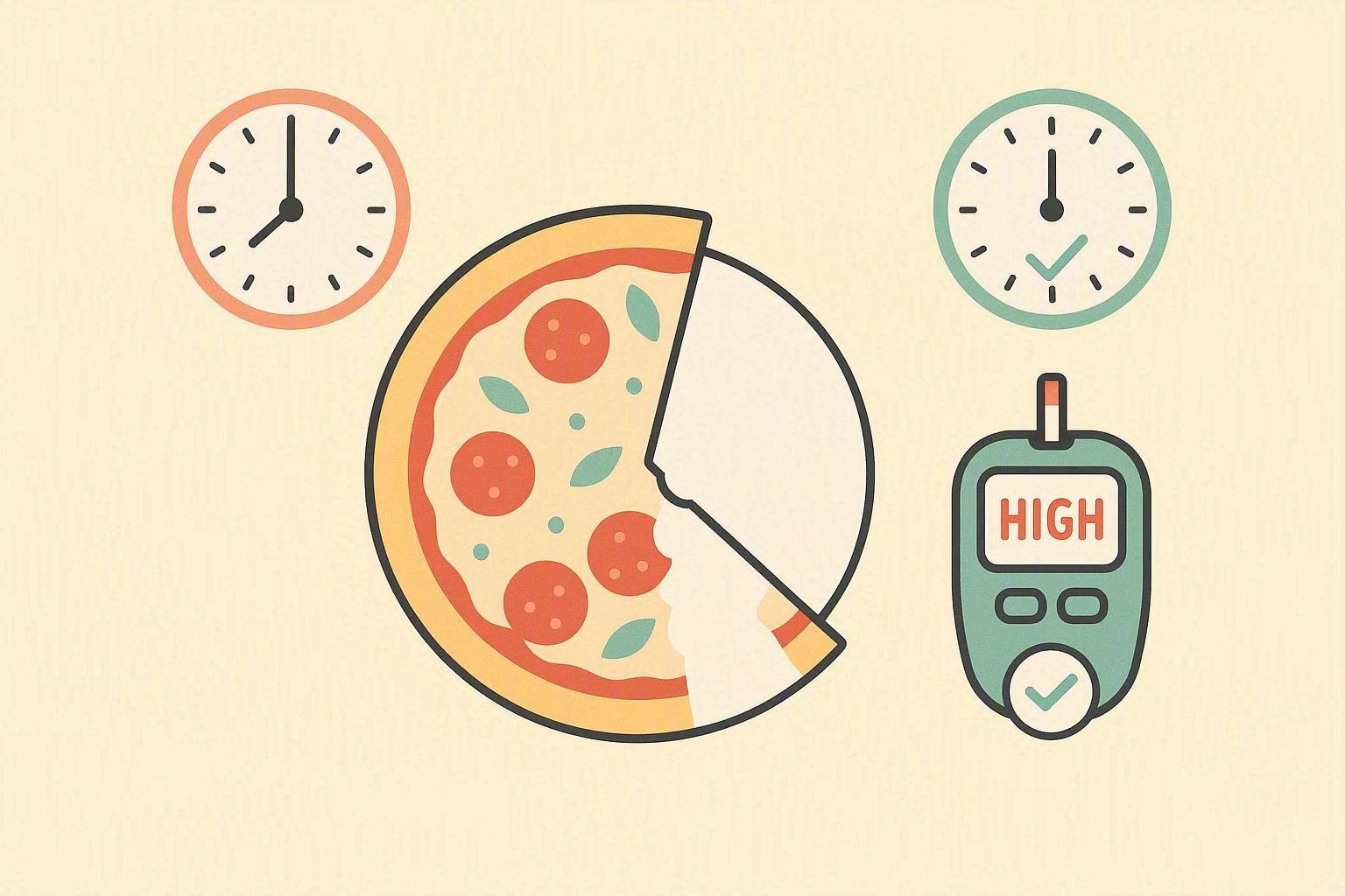 Pizza am Abend – Ein Selbstversuch mit Blutzucker-Begleitung
