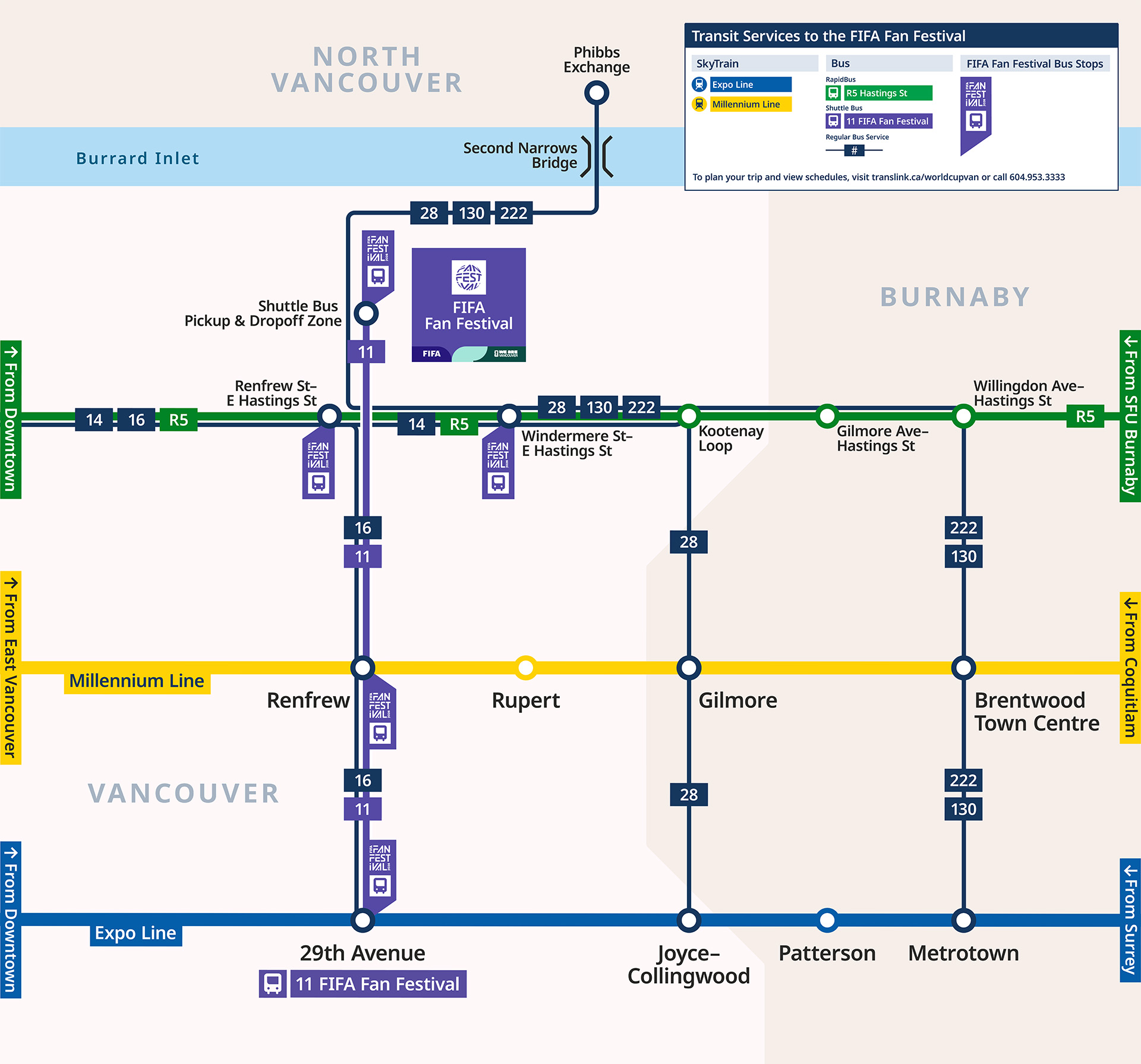 TransLink Unveils Plans For FIFA World Cup 2026 In Vancouver FIFA Fan Fest Bus Diagram 