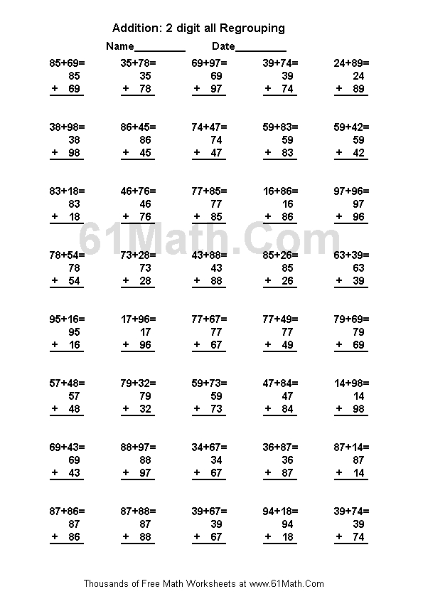 math test online math worksheets for kids oral arithmetic 61math com