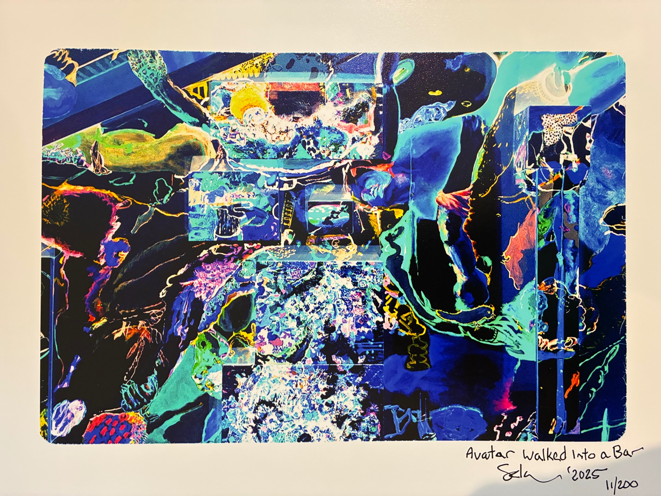 Avatar Walked Into a Bar - Giclee Print Copy