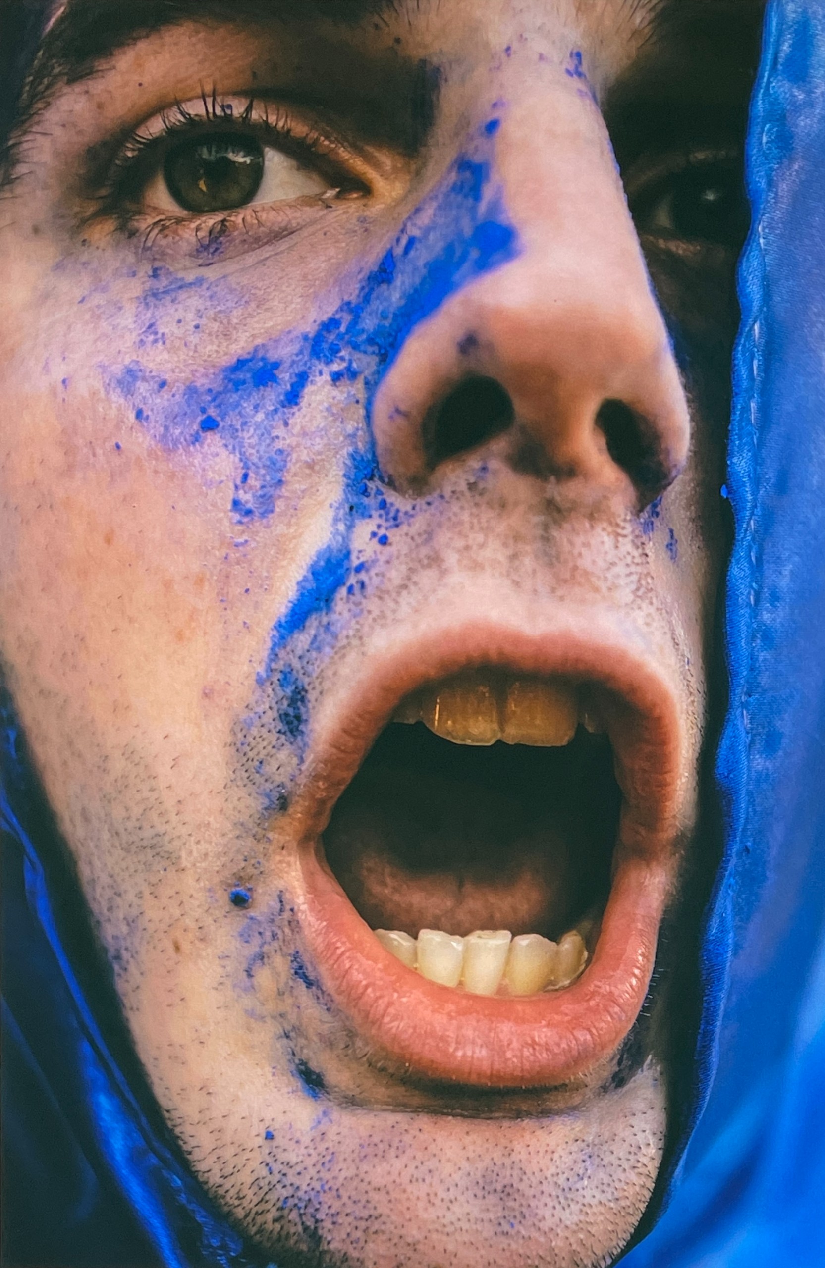 Blue Face - print
