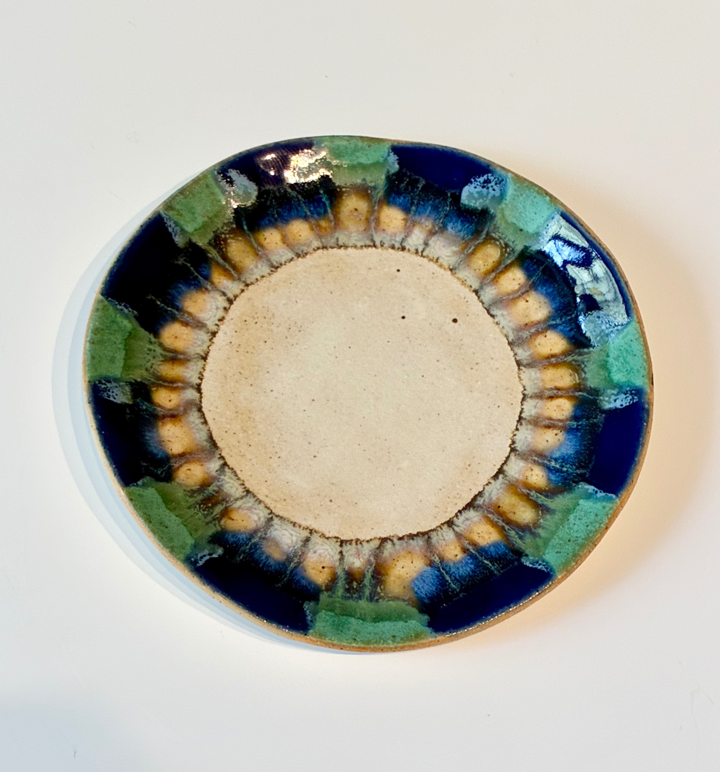 Blue/Green - ceramic plate