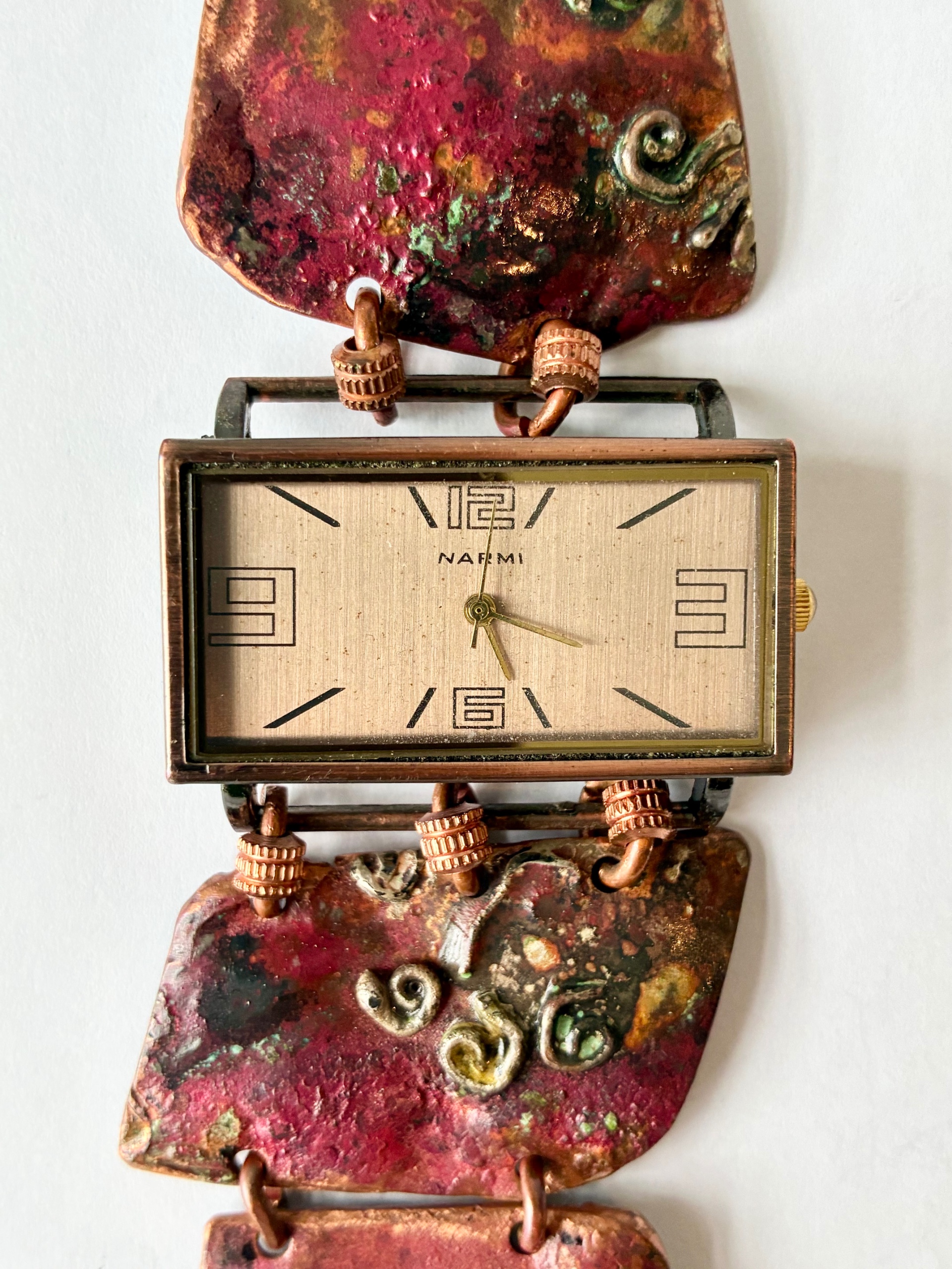 Copper Rectangular-face watch - watch