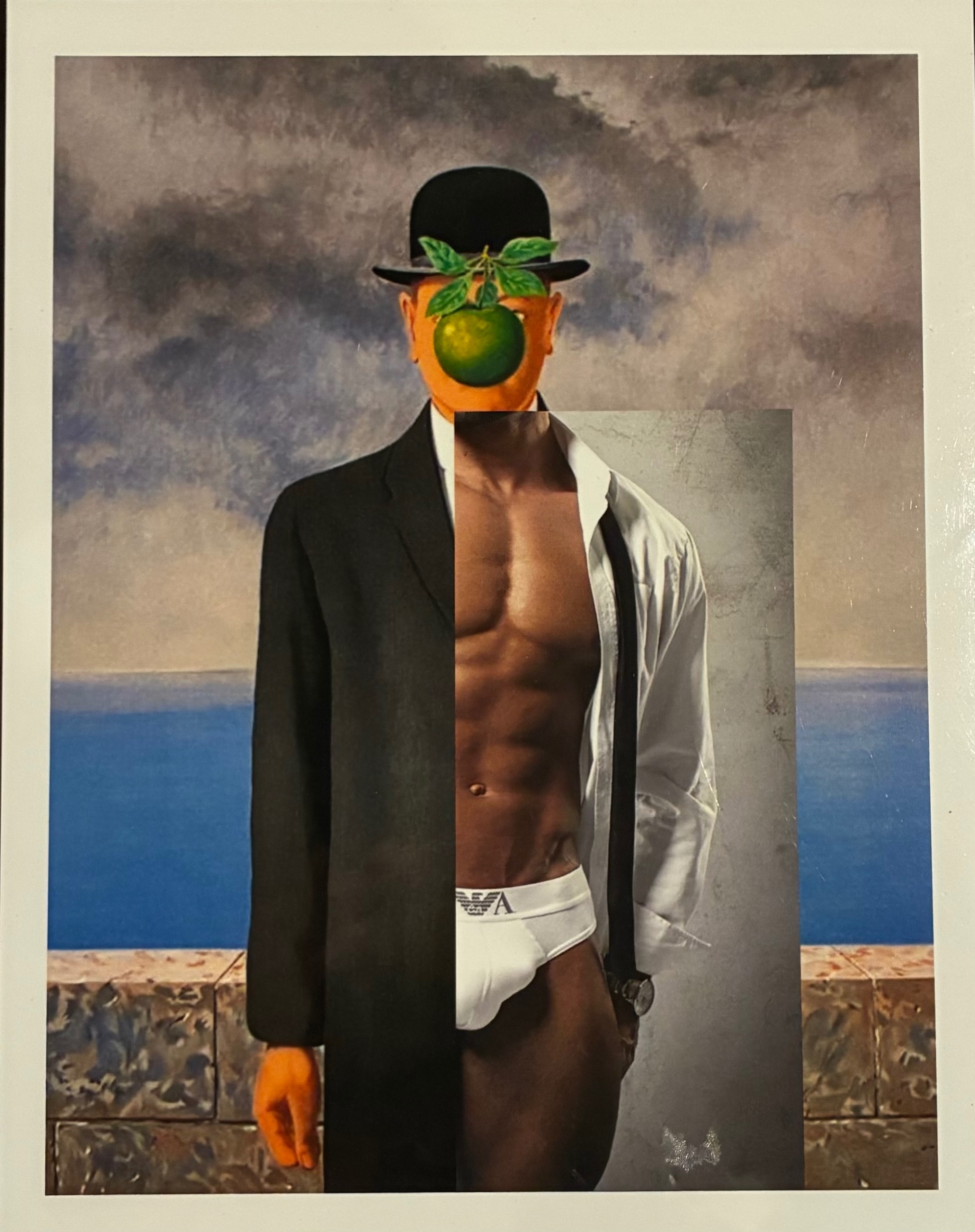 Magritte Apple Man - print