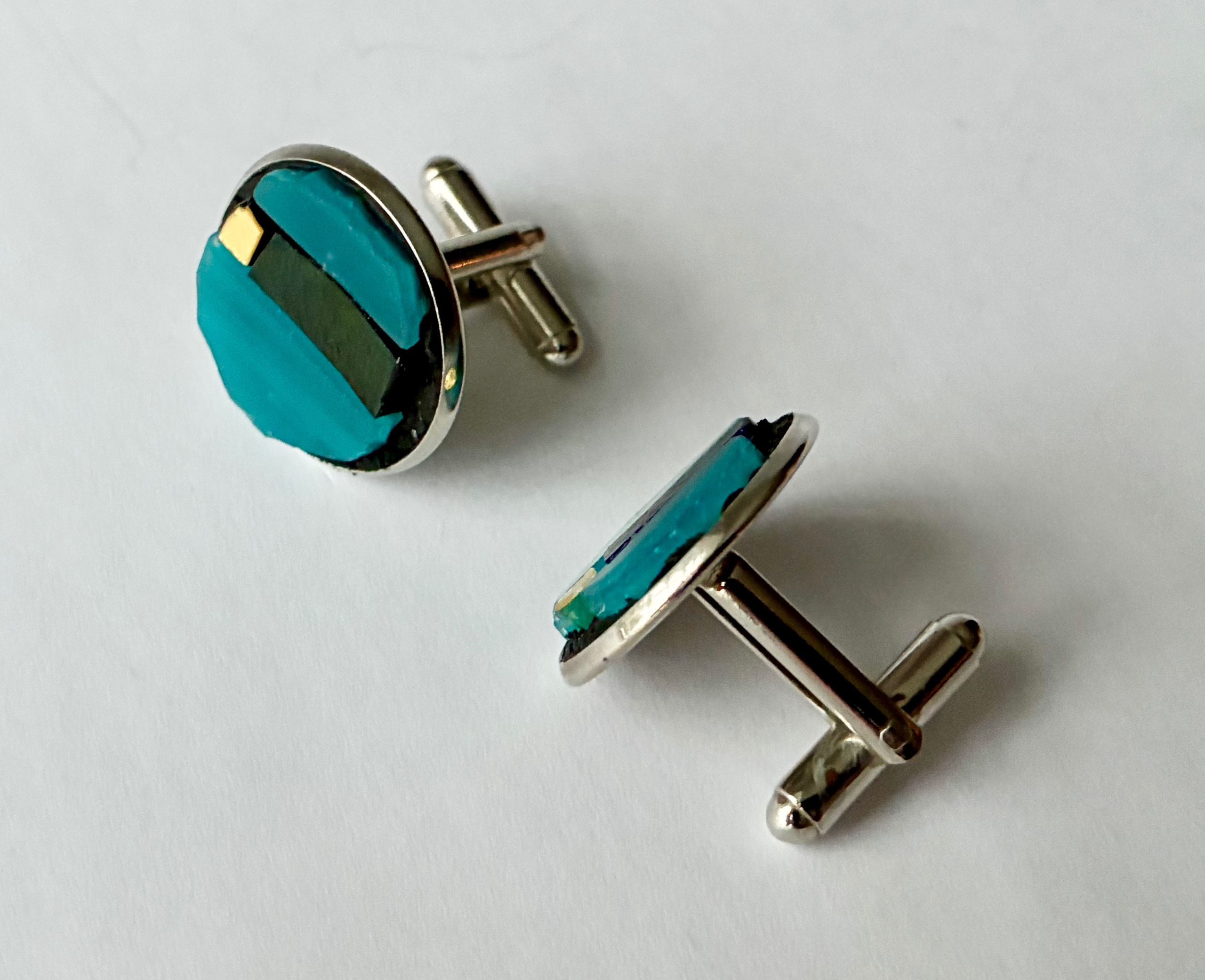 Mosaic Cufflinks - cuff links