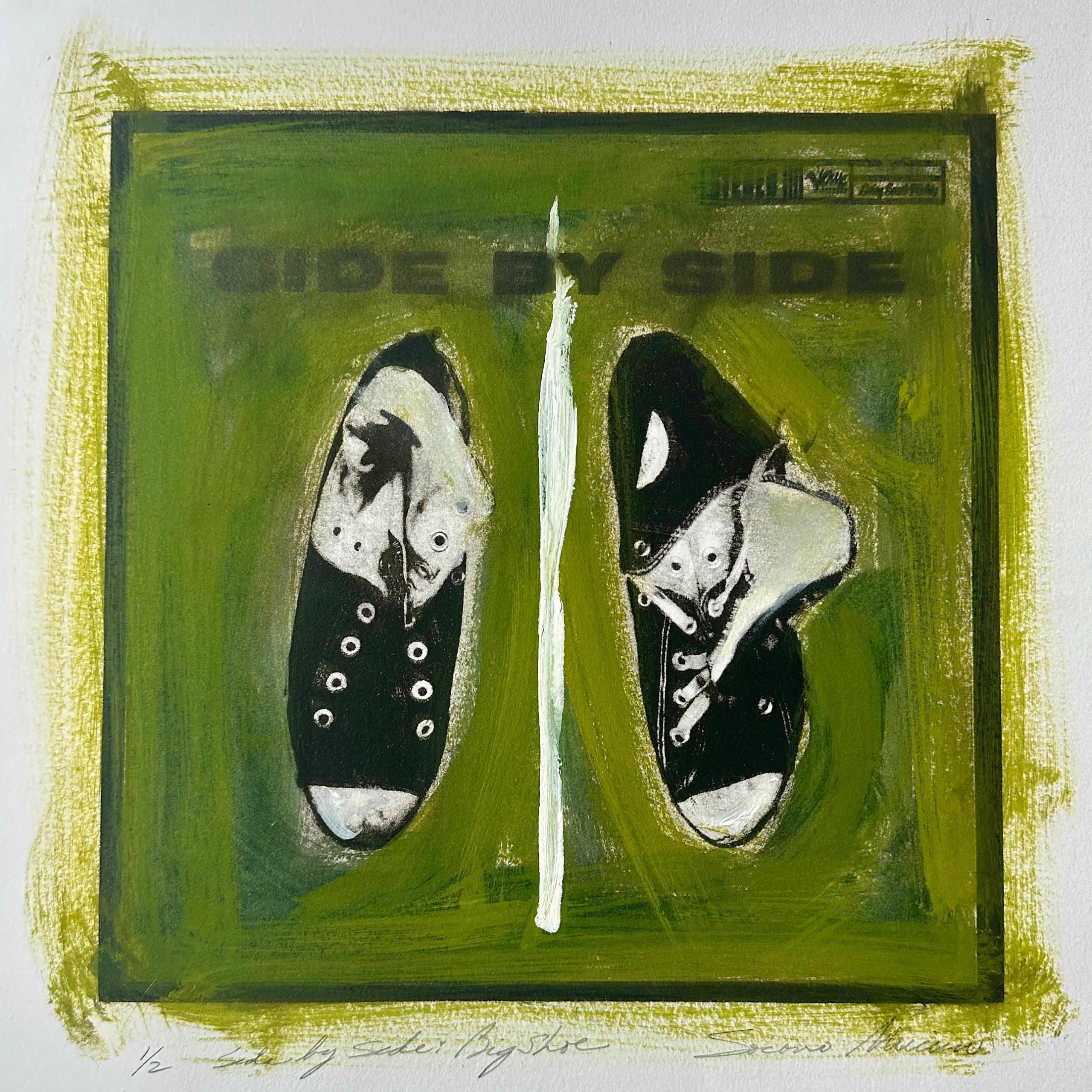 Side By Side - framed print