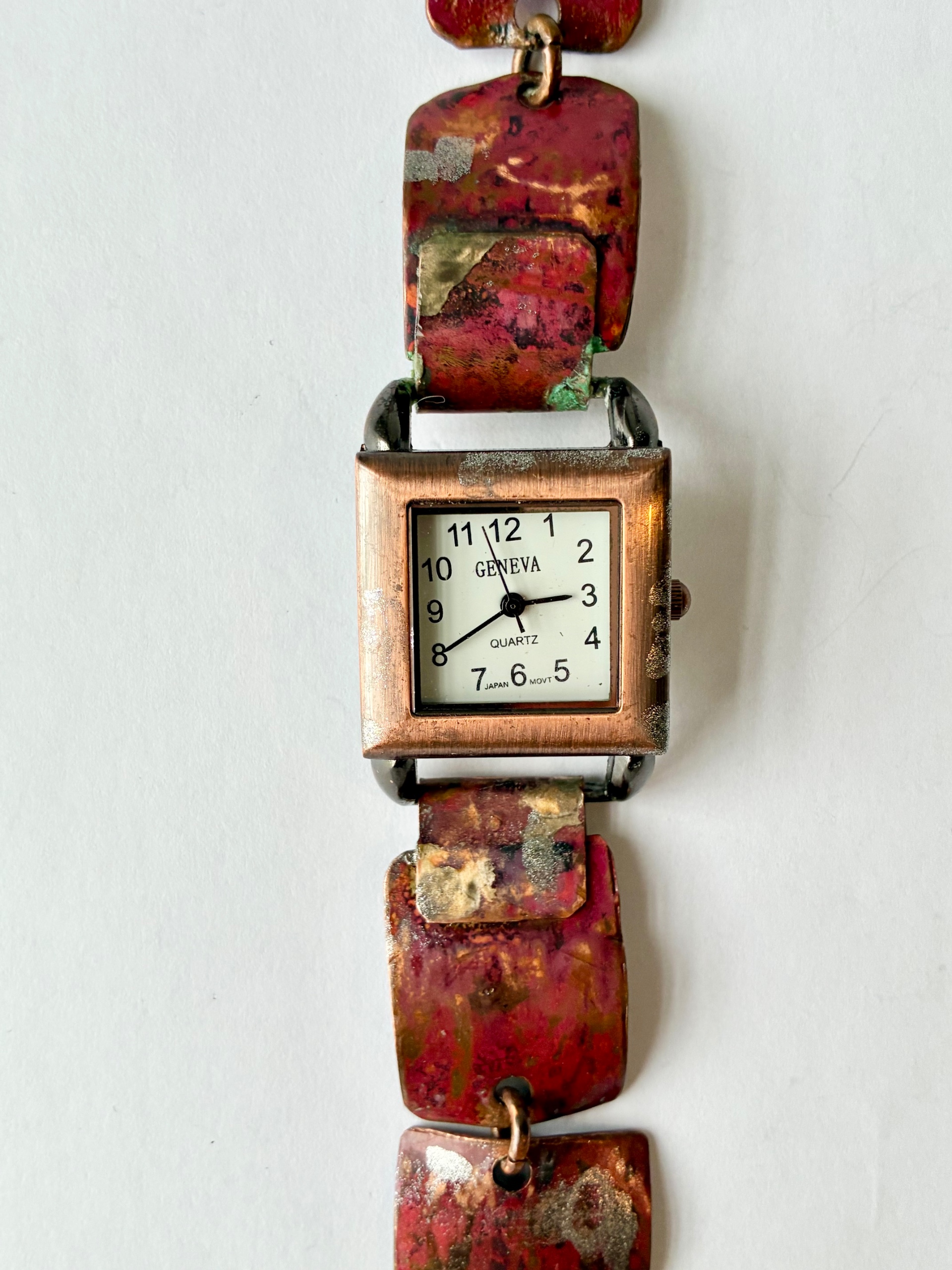 Square Face Copper Watch - watch