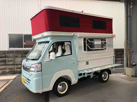 ファンタスティックルーフベントのハンドル交換とミニポップビー展示