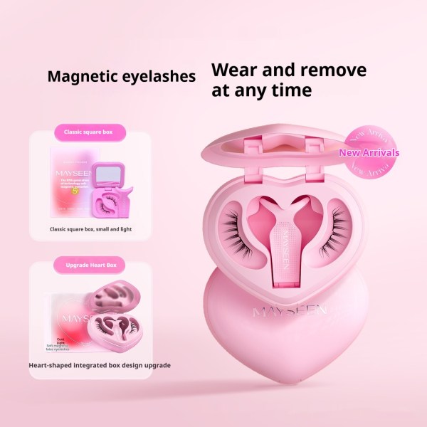 Meixi Soft Magnetic False Eyelashes Heart-shaped Integrated Soap Holder