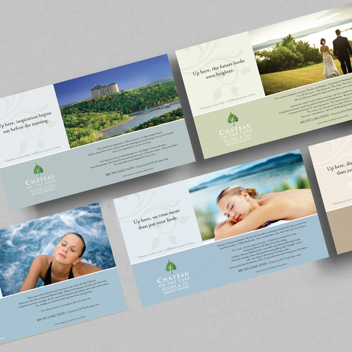 Chateau on the Lake Resort marketing collateral by 78Madison