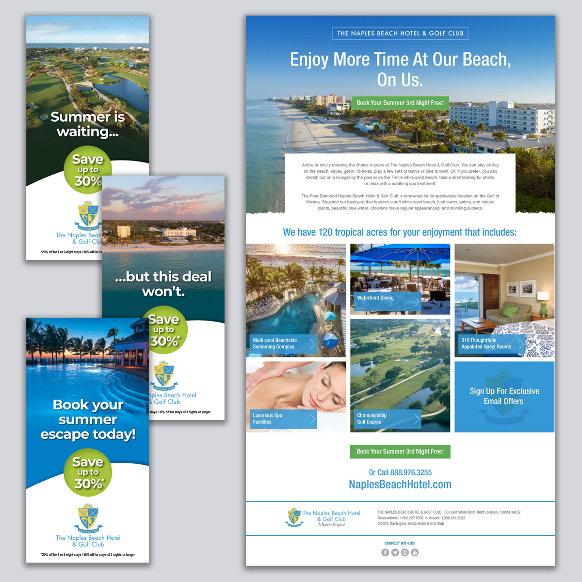 The Naples Beach Hotel and Golf Club website by 78Madison