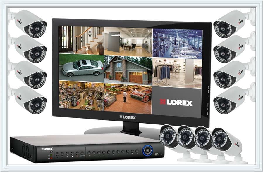 Security cameras monitor
